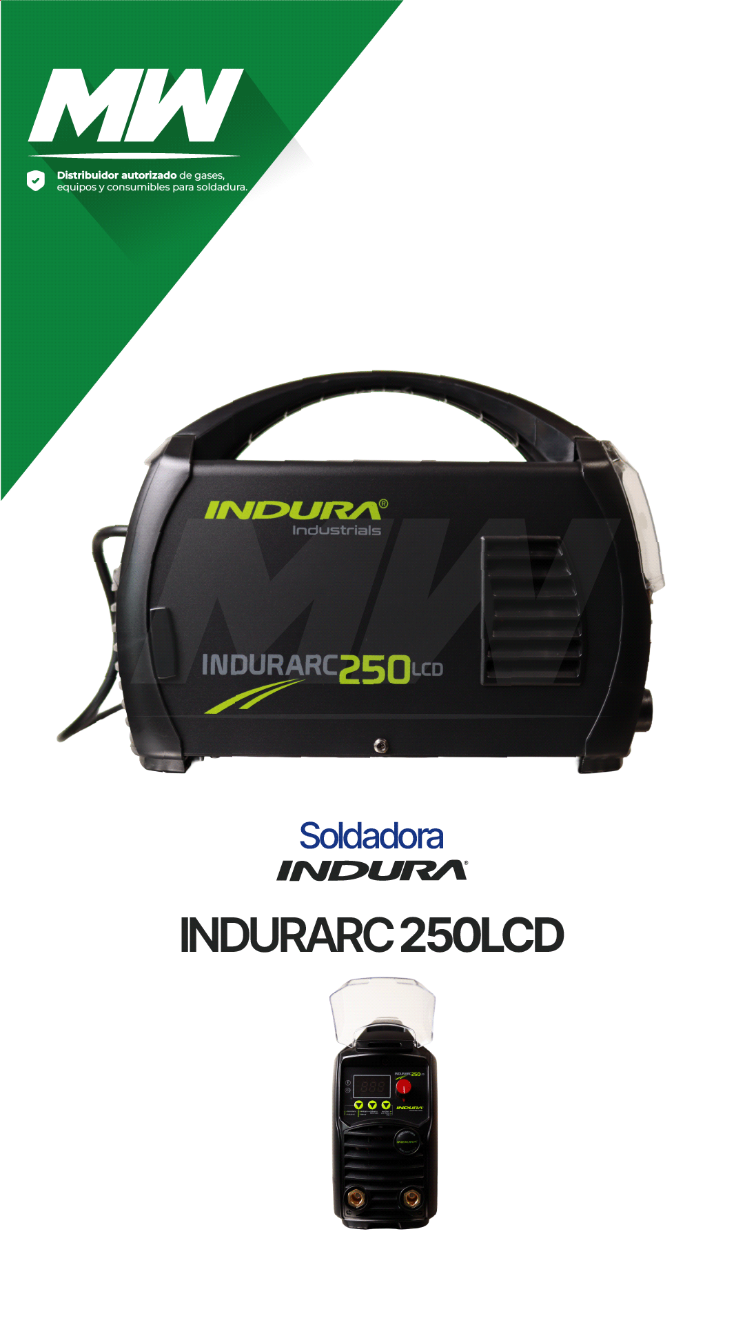 Soldadora INDURA INDURARC 250LCD